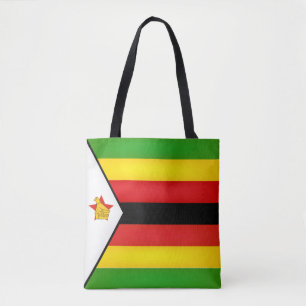 Cool Zimbabwe Flag Fashion Tote Bag