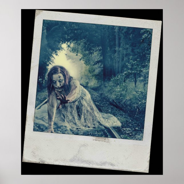 Cool Zombie Girl Poster (Front)