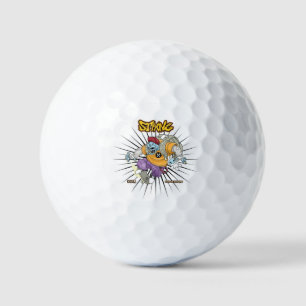 Cool Zombie Skater Graffiti Character Dad Hat / Ba Golf Balls