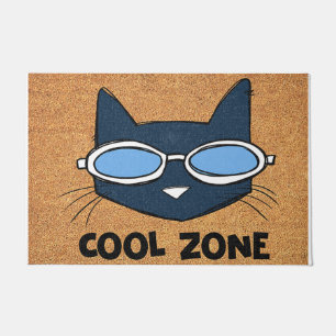 Cool Zone Cat Doormat, Funny Cat Mat