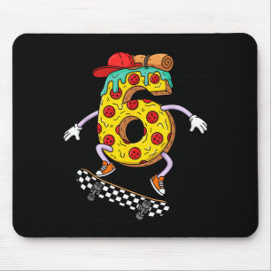 Cool Zza Skateboard Lovers 6th Birthday Boys Girls Mouse Mat