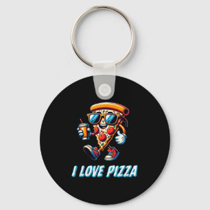 Cool Zza Slice Funny Food Lovers Kids Men And Wome Key Ring