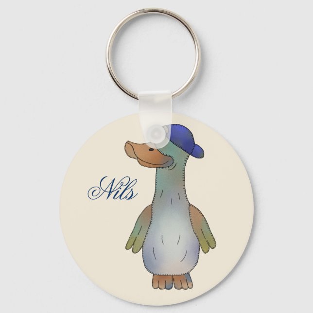 Coole duck, personalized key ring (Front)