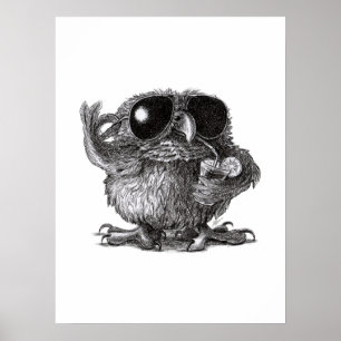 Coole Eule Poster