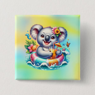 Cooler 15 Cm Square Badge