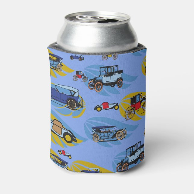 Cooler,  Can cooler  With antique cars Design  (Can Back)