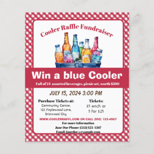 COOLER RAFFLE FUNDRAISER FLYER