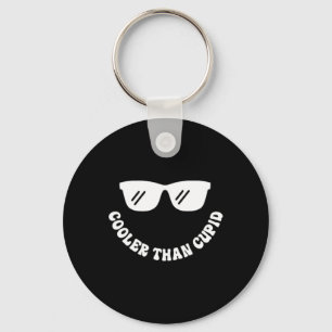 Cooler Than Cupid - Front And Ck, Retro Valentine Key Ring