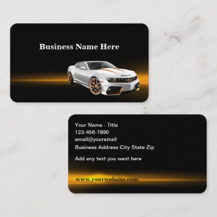 Coolest Automotive Business Card Design