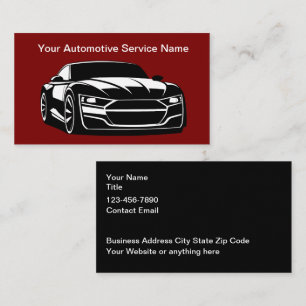 Coolest Automotive Business Cards Design Template