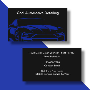 Coolest Automotive Car Detailing Business Cards