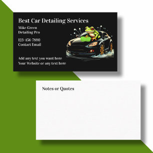 Coolest Automotive Car Detailing Business Cards