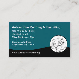 Coolest Automotive Car Painting  Business Card