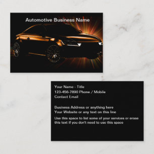 Coolest Automotive Detailing Service Businesscards Business Card