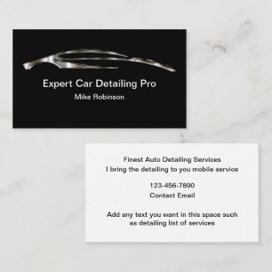 Coolest Automotive Mobile Detailing Pro Business Card