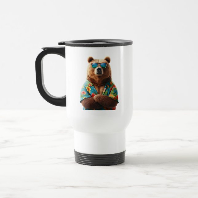 Coolest bear travel mug (Left)
