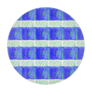 Coolest Blue Nautical Abstract Cutting Board