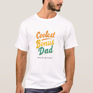 Coolest Bonus Dad Funny T-Shirt Gift for Stepdad