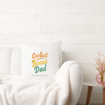 Coolest Bonus Dad Pillow – Heartfelt Custom