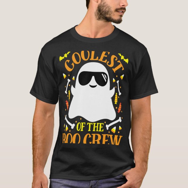 Coolest Boo Crew Ghost Matching  Set Boy Girl Hall T-Shirt (Front)