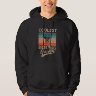 Coolest Border Terrier Grandpa Gifts Funny Dog Gra Hoodie