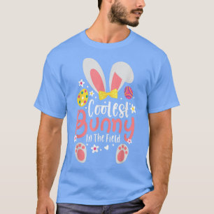 Coolest Bunny In The Field Cute Toddler Boys Easte T-Shirt