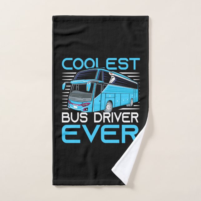 Coolest Bus Driver Ever Hand Towel (Hand Towel)