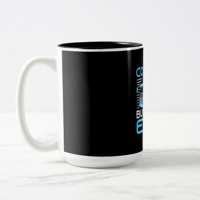 Coolest Bus Driver Ever Two-Tone Coffee Mug (Left)