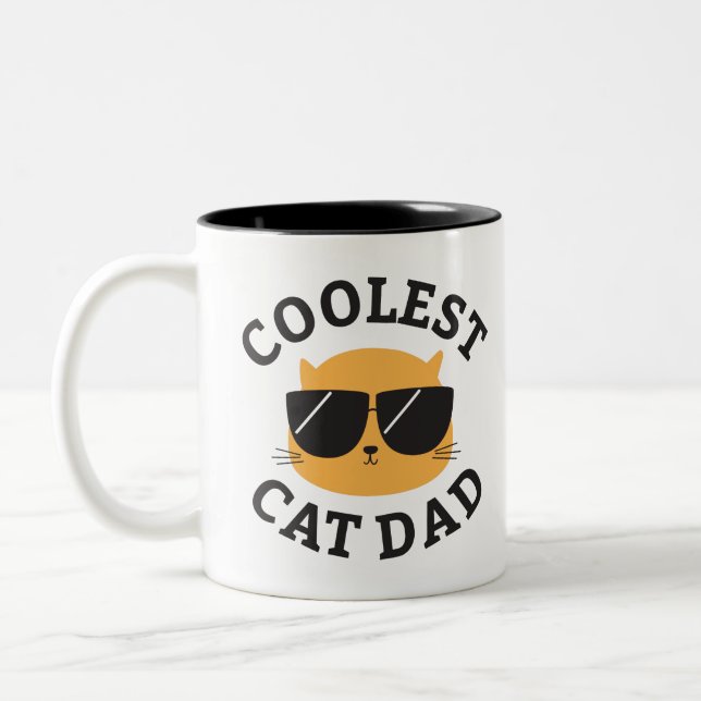 Coolest Cat Dad Coffee Mug (Left)