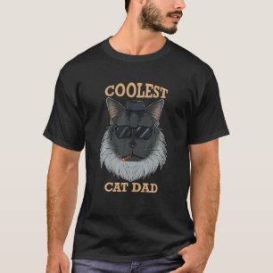 Coolest Cat Dad I Maine Coon Cat Dad I Maine Coon T-Shirt