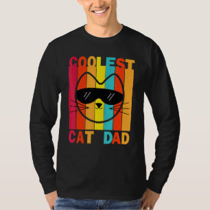 Coolest Cat Dad Retro T-Shirt