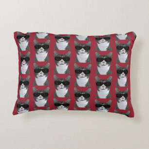 Coolest Cat In Town Decorative Cushion