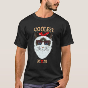 Coolest Cat Mom I Ragdoll Cat Mom I Ragdoll Cat T-Shirt