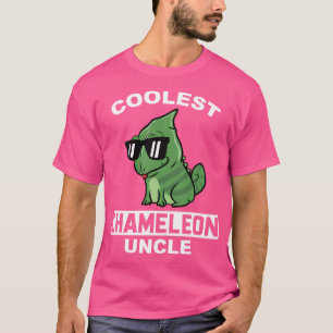 Coolest Chameleon Uncle Funny Reptile Pet T-Shirt