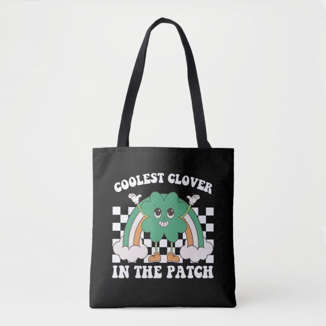 Coolest Clover In The Patch St Patrick's Day Tote Bag (Front)