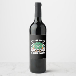 Coolest Clover In The Patch St Patrick's Day Wine Label