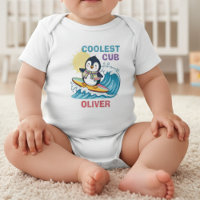 "Coolest Cub" Surfer Penguin