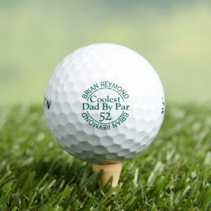 Coolest Dad By Par golfer's gift Golf Balls