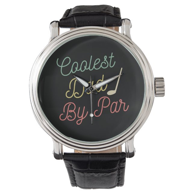 Coolest Dad By Par Retro Watch (Front)