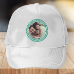 Coolest Dad Ever Modern Custom Photo Trucker Hat<br><div class="desc">This simple and modern design is composed of serif typography and add a custom photo.</div>