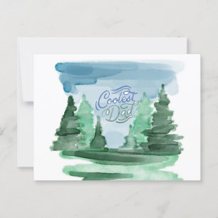 Coolest Dad for the outdoor dad lover Postcard