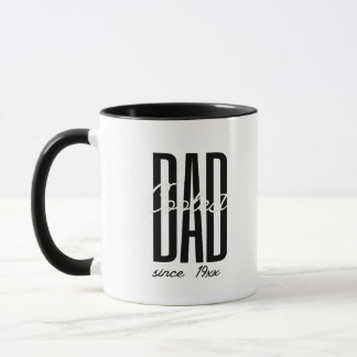 Coolest Dad Minimalist Cool Typography Mug