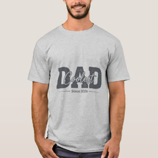 Coolest Dad Since 2024 First Father's Day T-Shirt