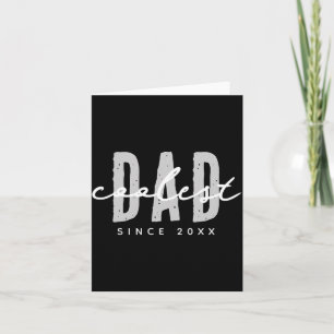 Coolest Dad Since 20xx Modern Simple Preppy  Card