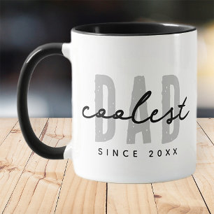 Coolest Dad Since 20XX Modern Simple Preppy Mug