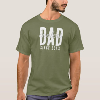 Coolest Dad Since 20XX Modern Simple Preppy T-Shirt
