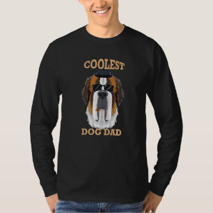 Coolest Dog Dad I Saint Bernard Dad I Saint Bernar T-Shirt