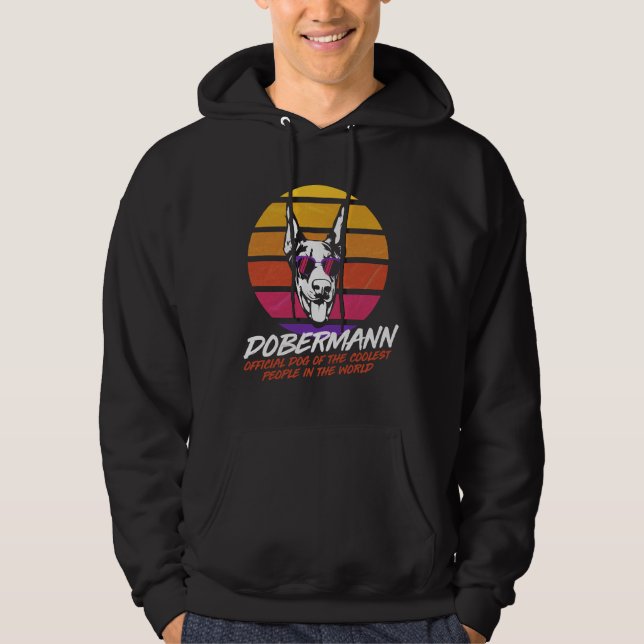 Coolest Dog Dobermann Hoodie (Front)