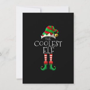 Coolest Elf Family Matching Christmas Pyjamas Pjs  Invitation