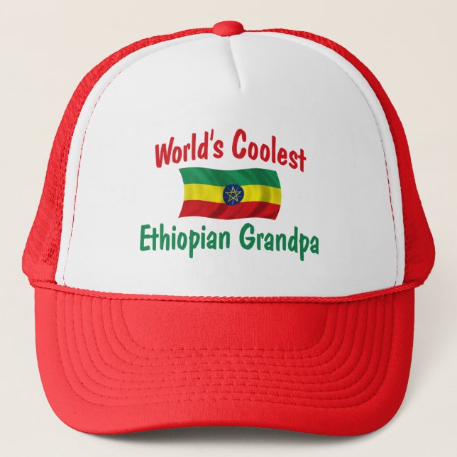 Coolest Ethiopian Grandpa Trucker Hat (Front)